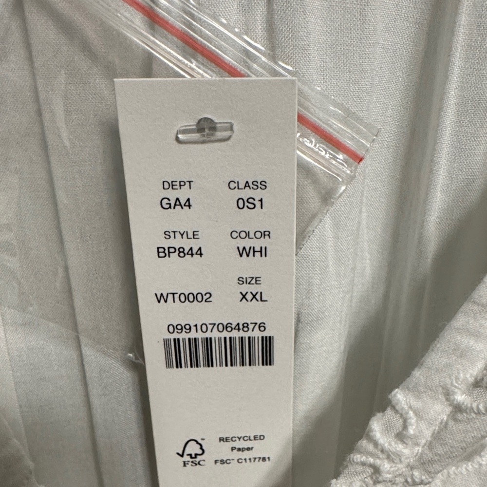 J.Crew White Floral Eyelet Dress XXL NWT - Picture 3 of 6